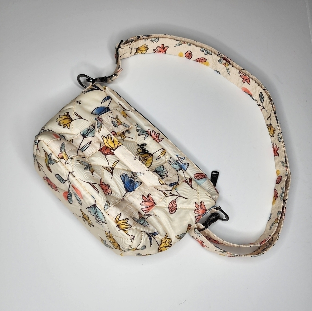lug Floral Crossbody Bag in Cream, Pink, Blue, Yellow - Picture 6 of 9